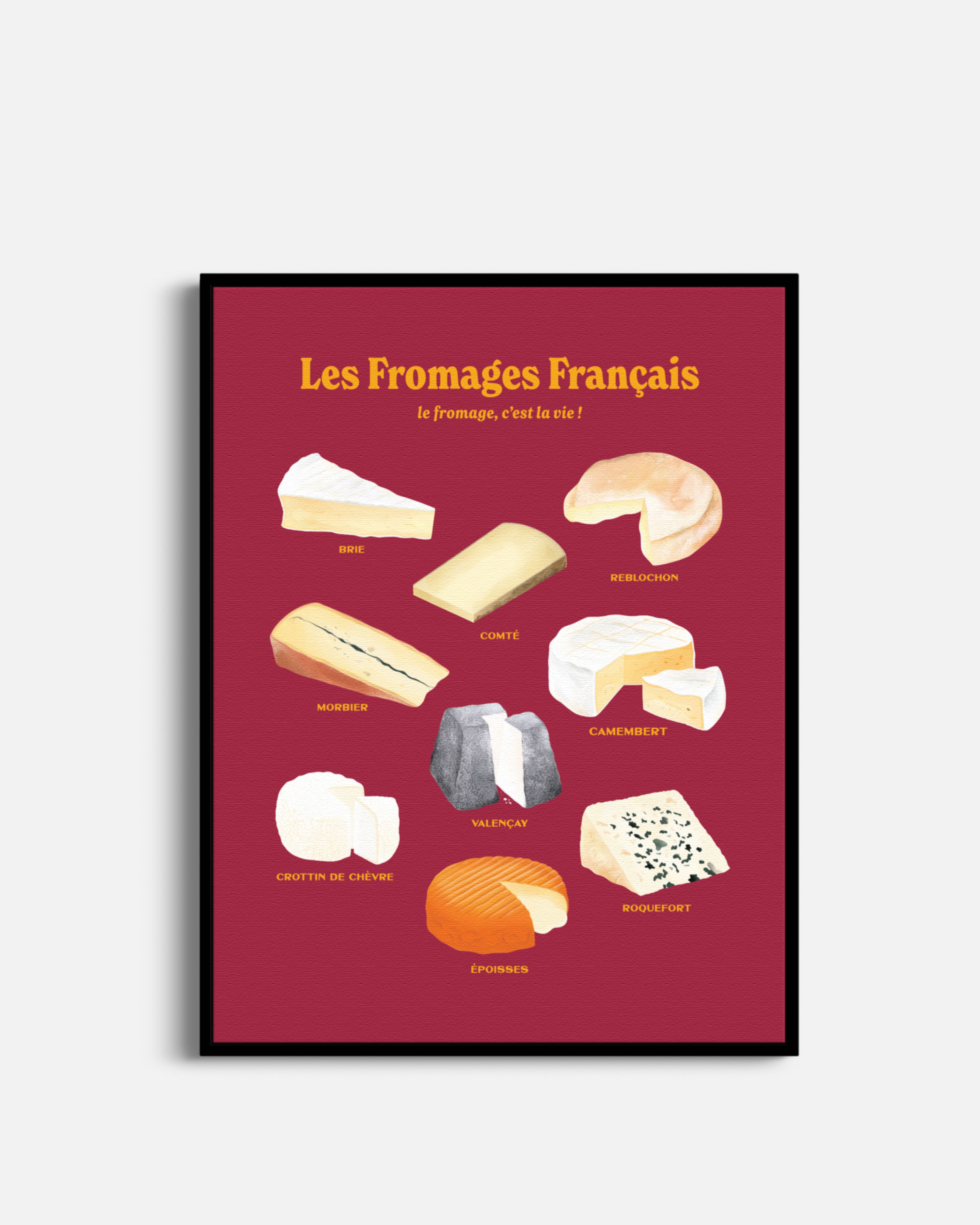 French Cheeses: Poster