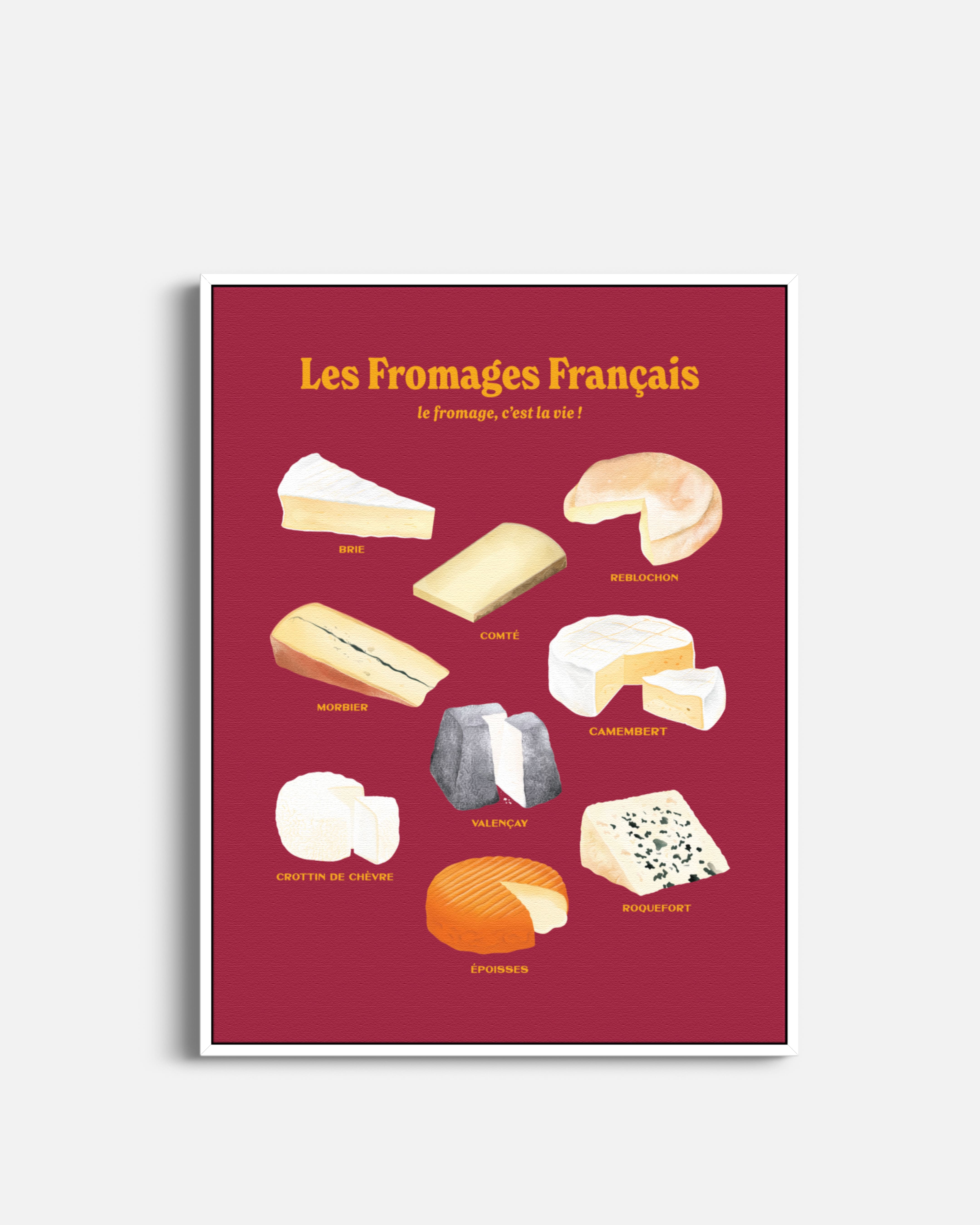 French Cheeses: Poster