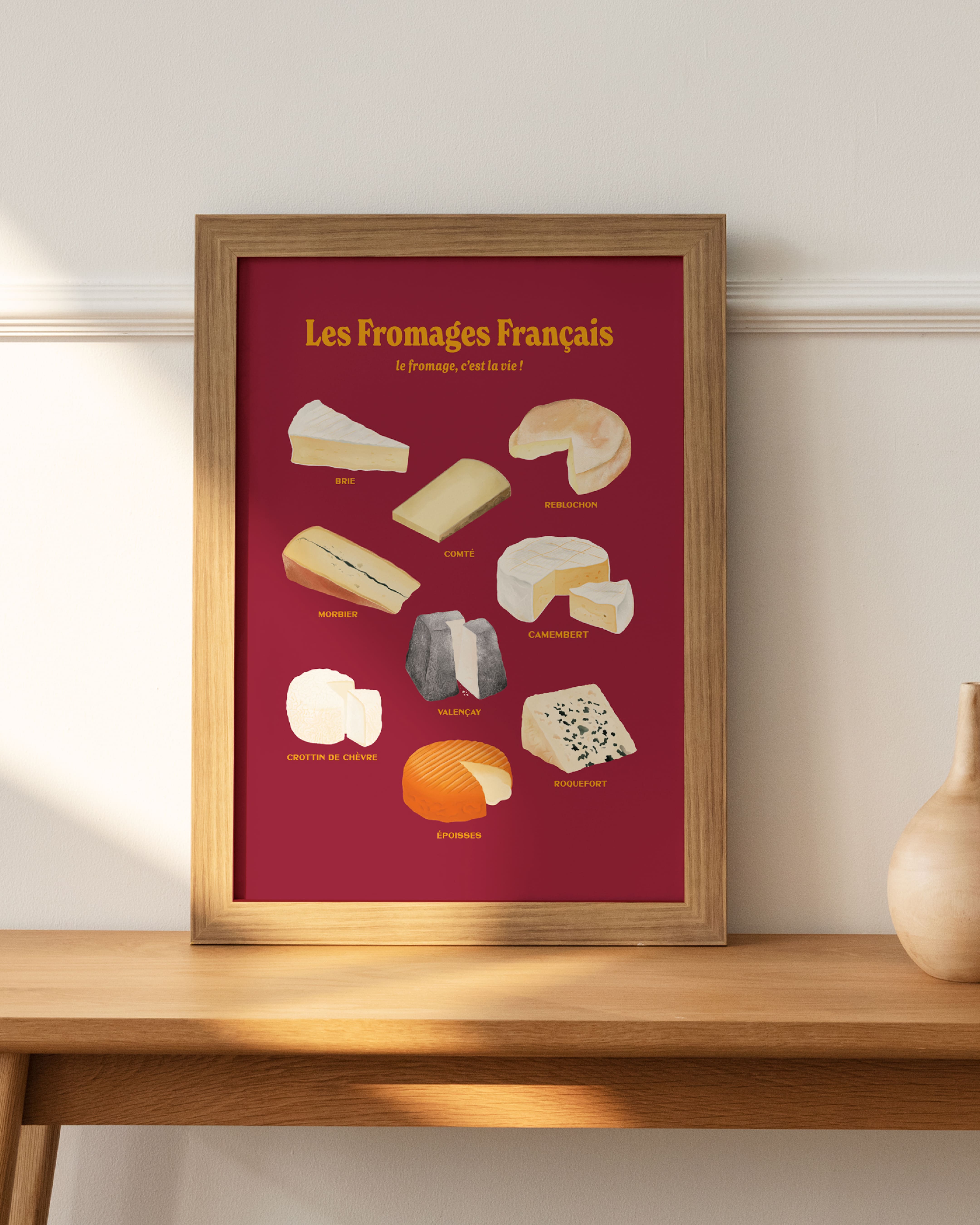 French Cheeses: Poster